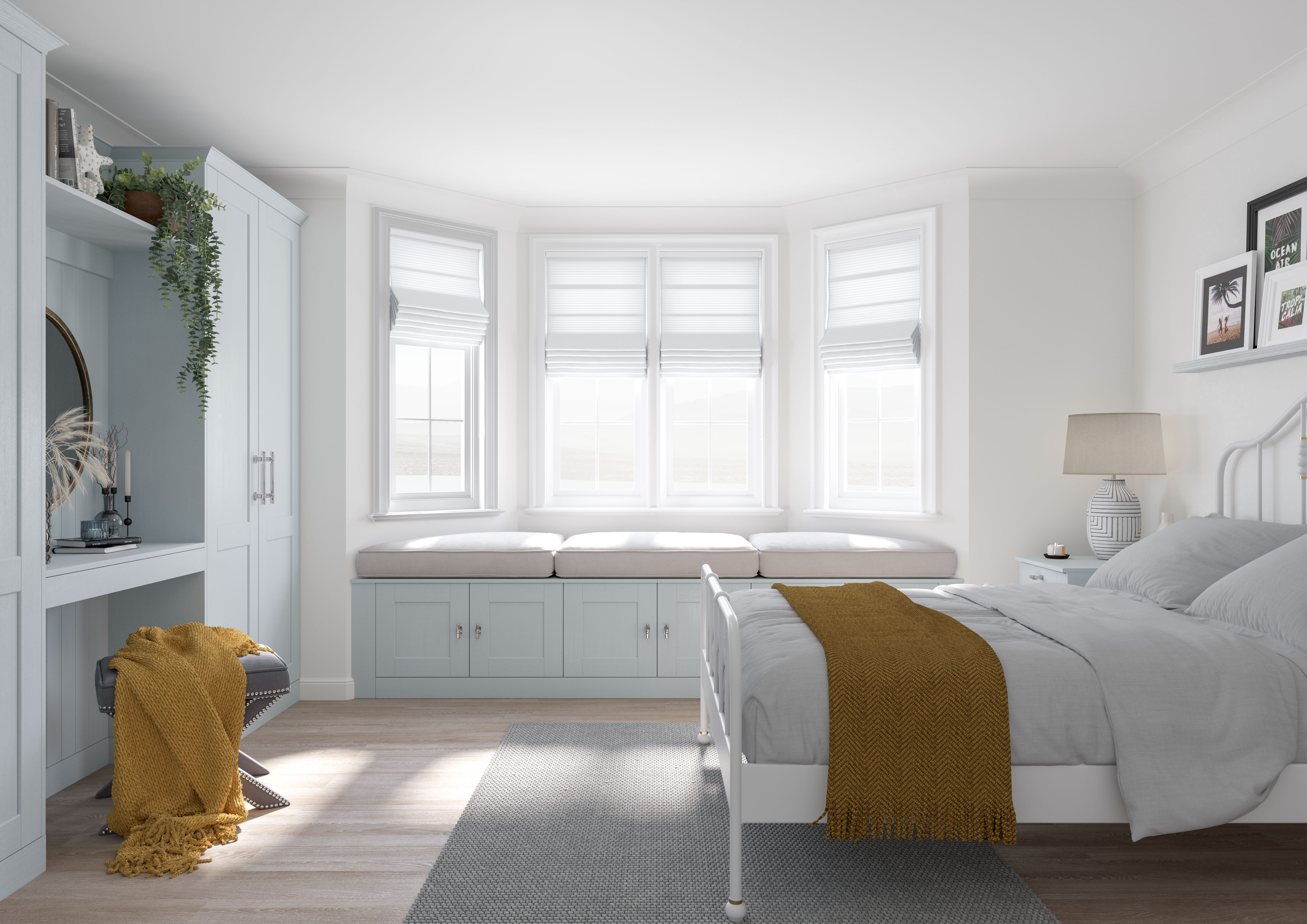 Belsay 2 Panel Ives Blue 04
