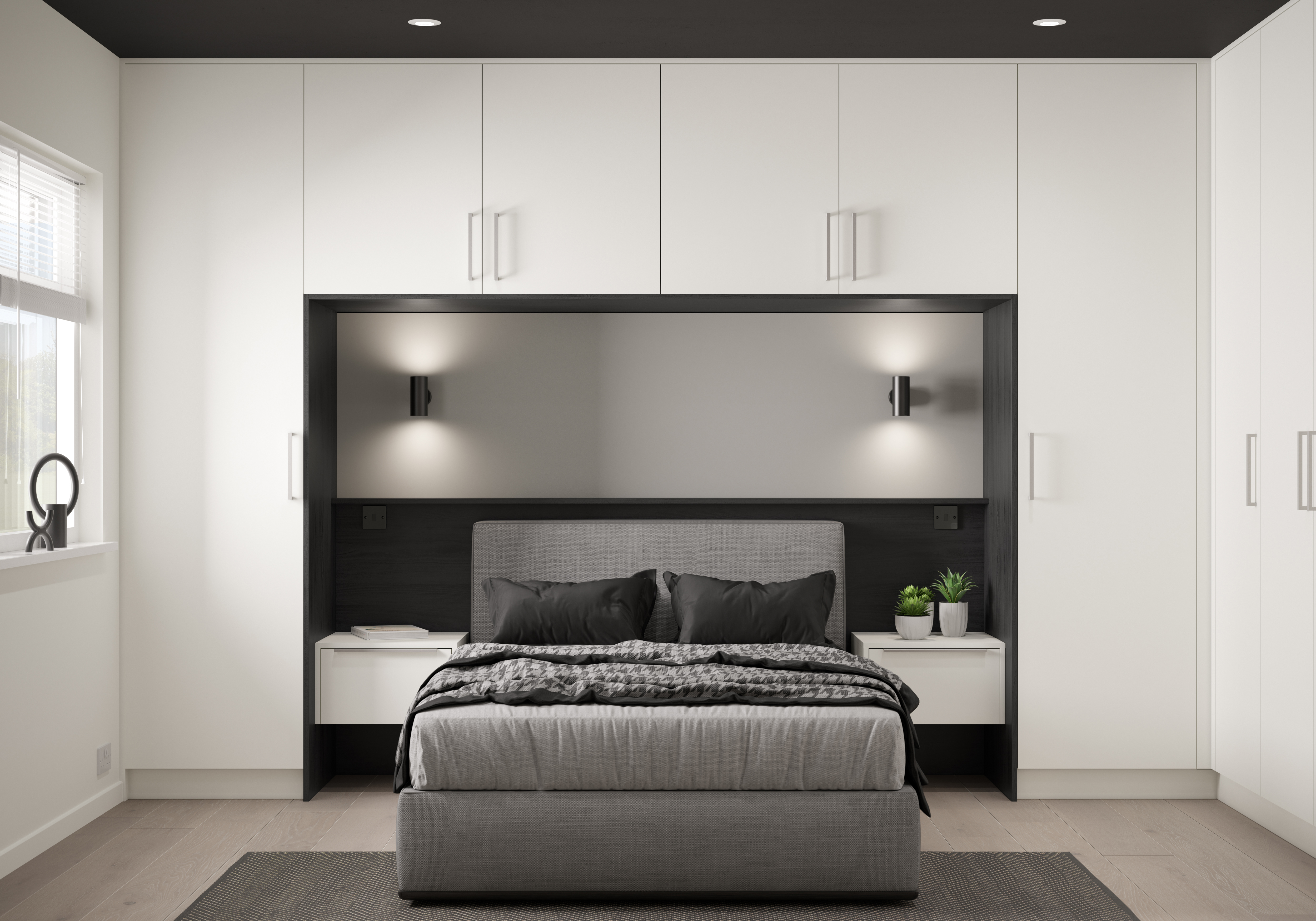 Unity Supermatt White Black Woodgrain Effect 1