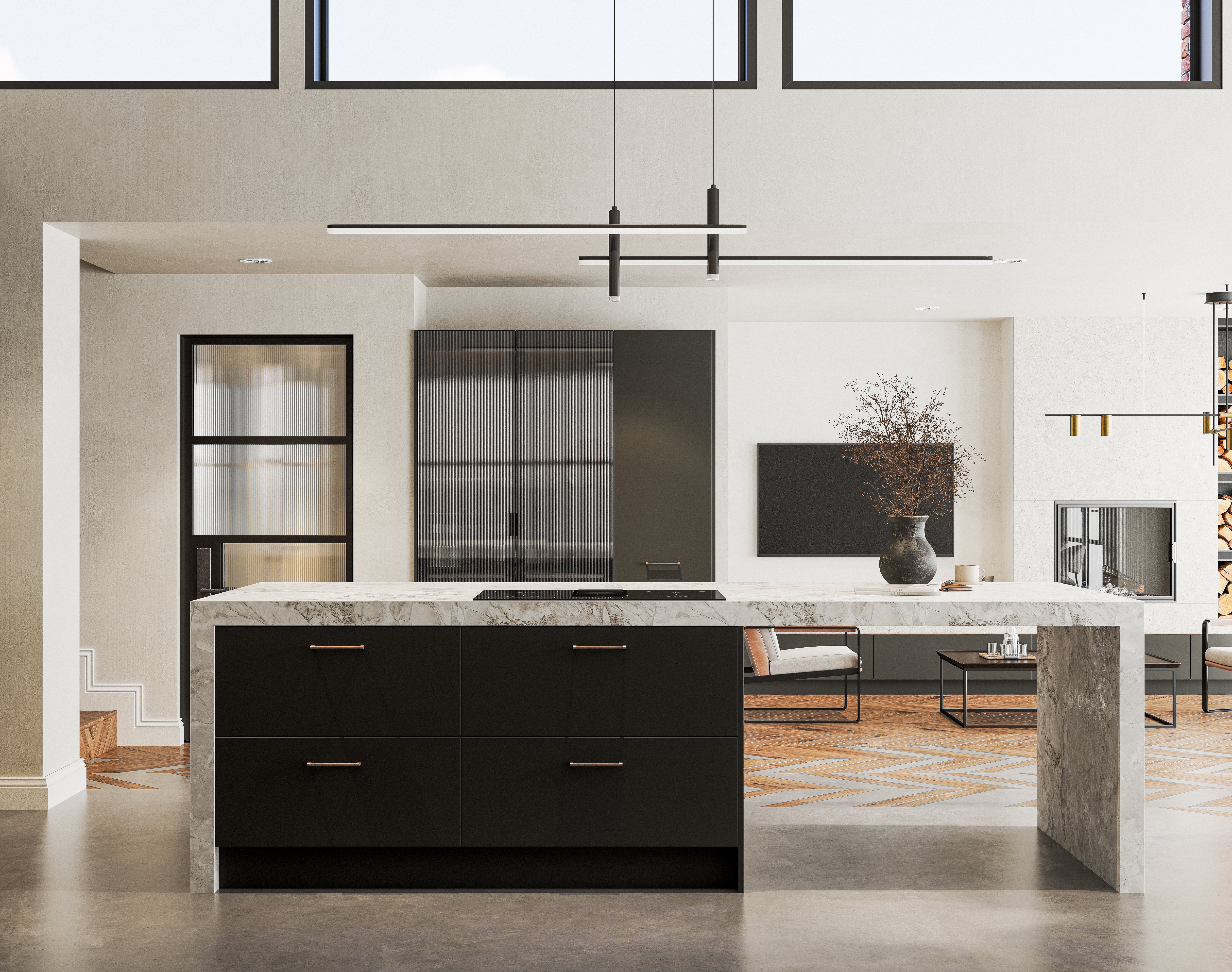 Porter Graphite With White Dolomite