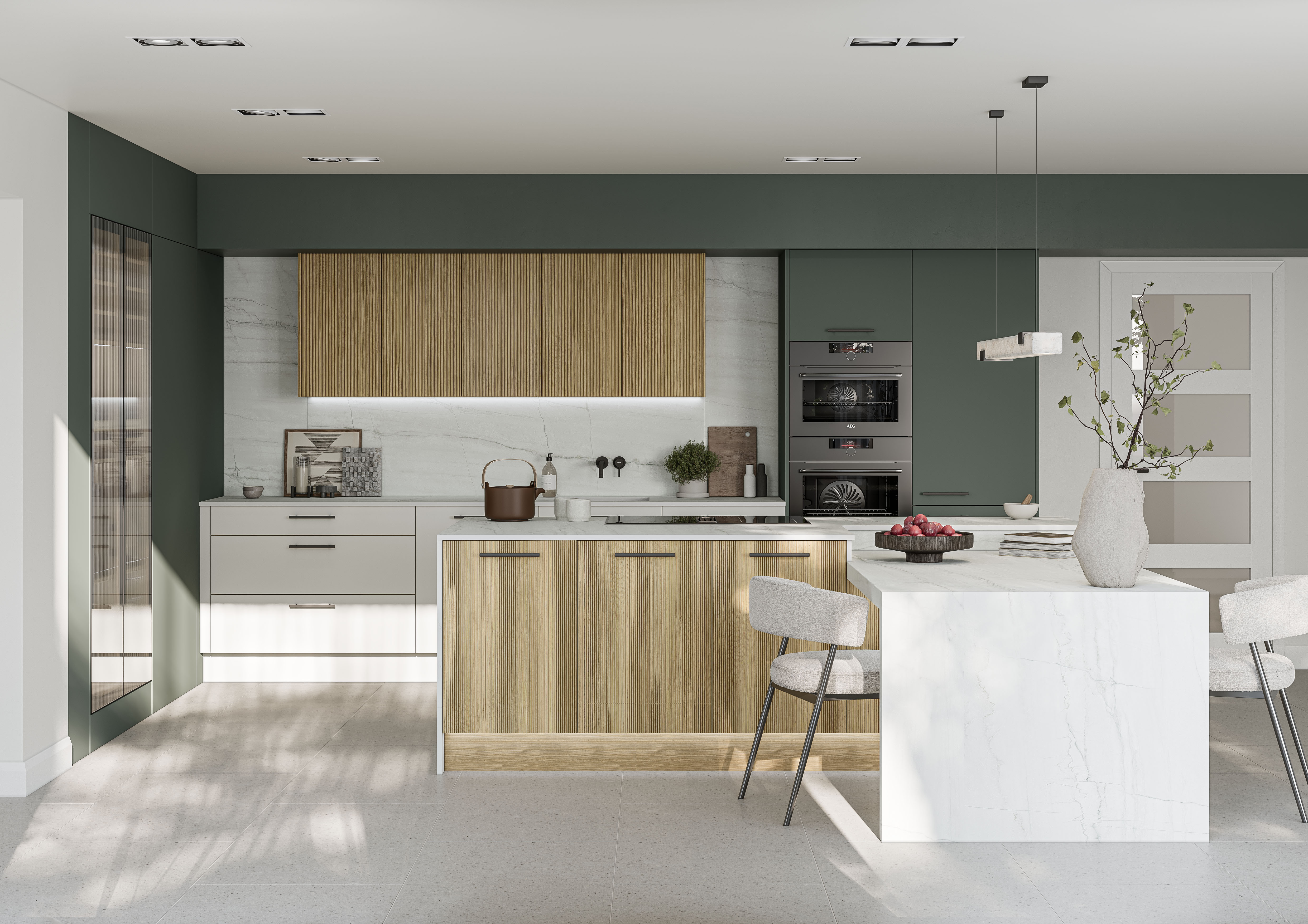 Unity Woodgrain Striped Light Oak Mossgreen 2 (2)