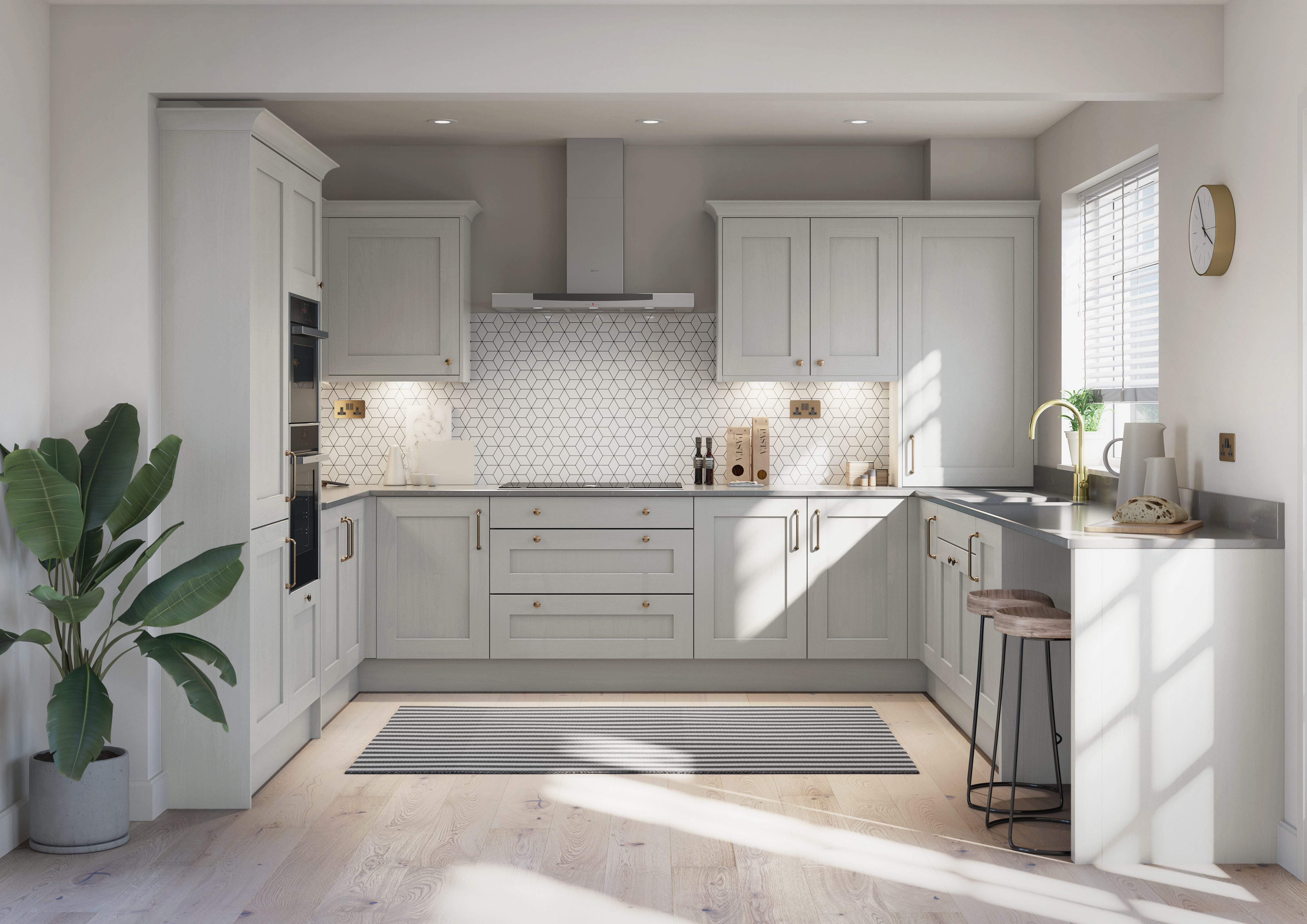 12895 Pws Mornington Shaker Contemporary Shaker Main Dove Grey