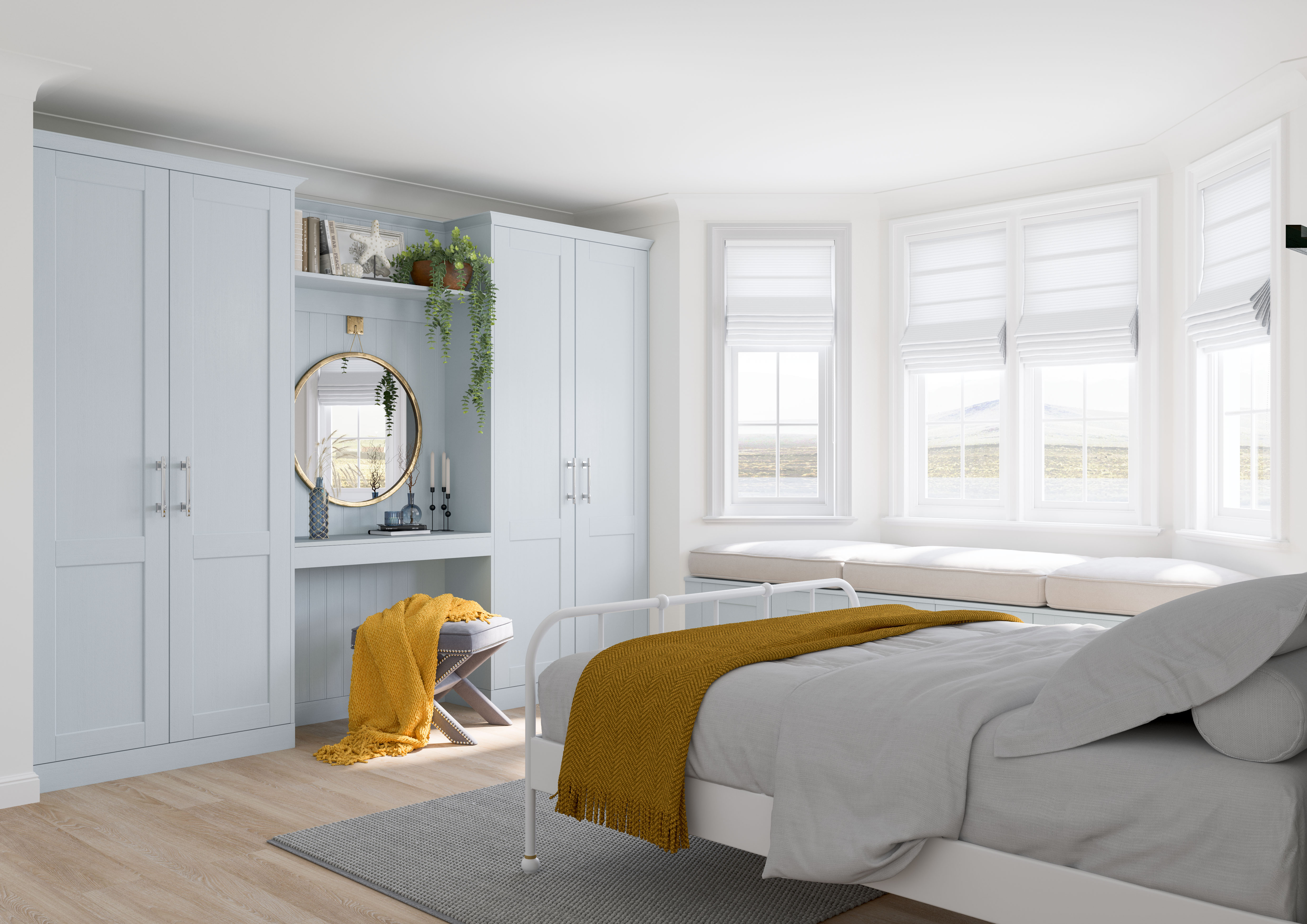 Belsay 2 Panel Ives Blue 02